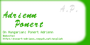 adrienn ponert business card